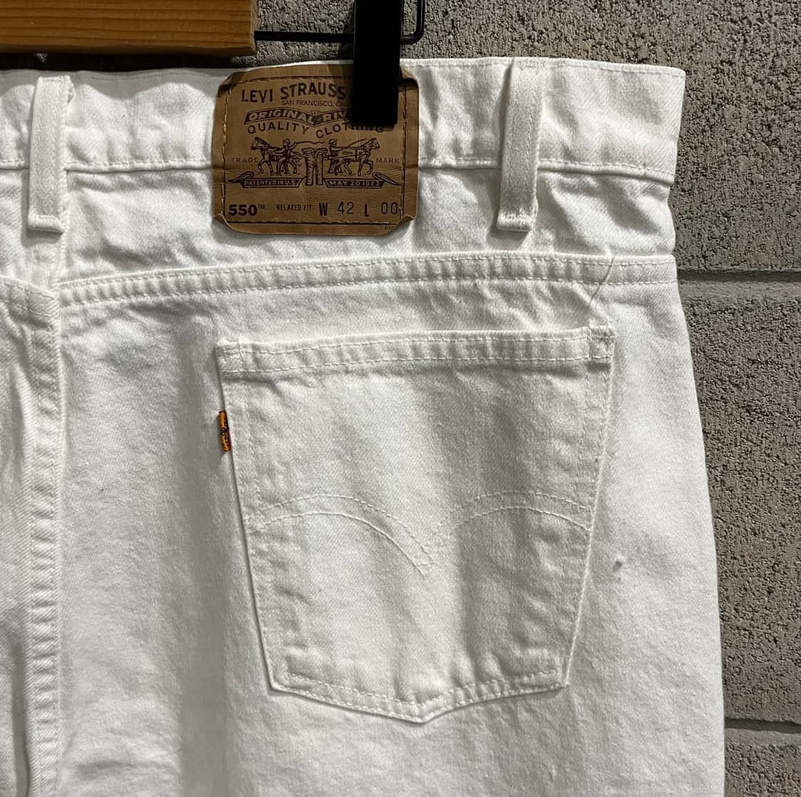 90s USA 오렌지탭 Levis550 숏팬츠 상품이미지2