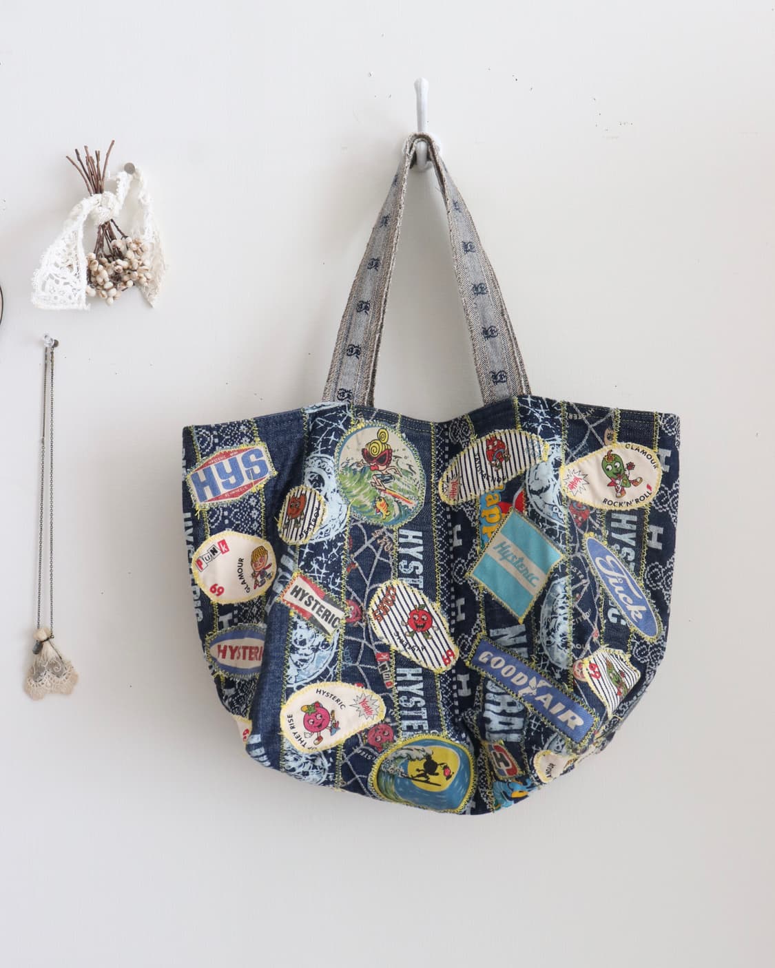 [Hysteric Mini] Patchwork Denim Tote Bag 상품이미지4