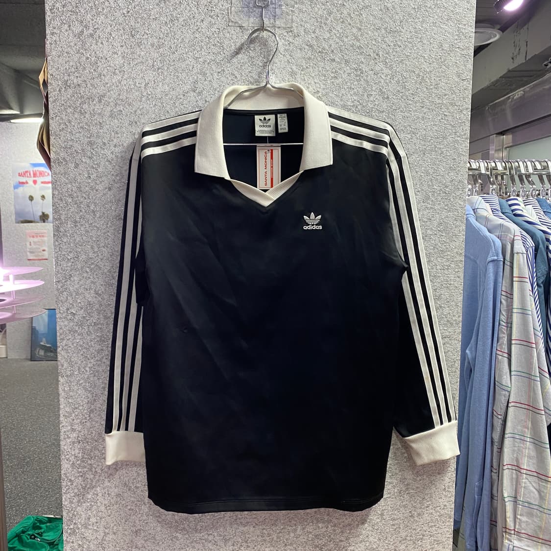 아디다스 삼선 사틴 롱슬리브 티셔츠 B4296 상품이미지2