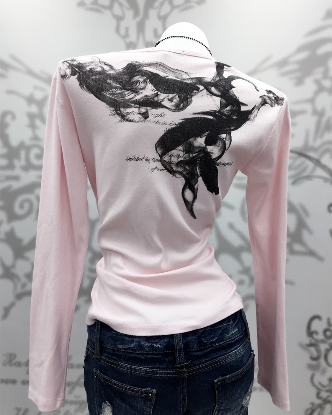 Gothic printing long sleeves 상품이미지4