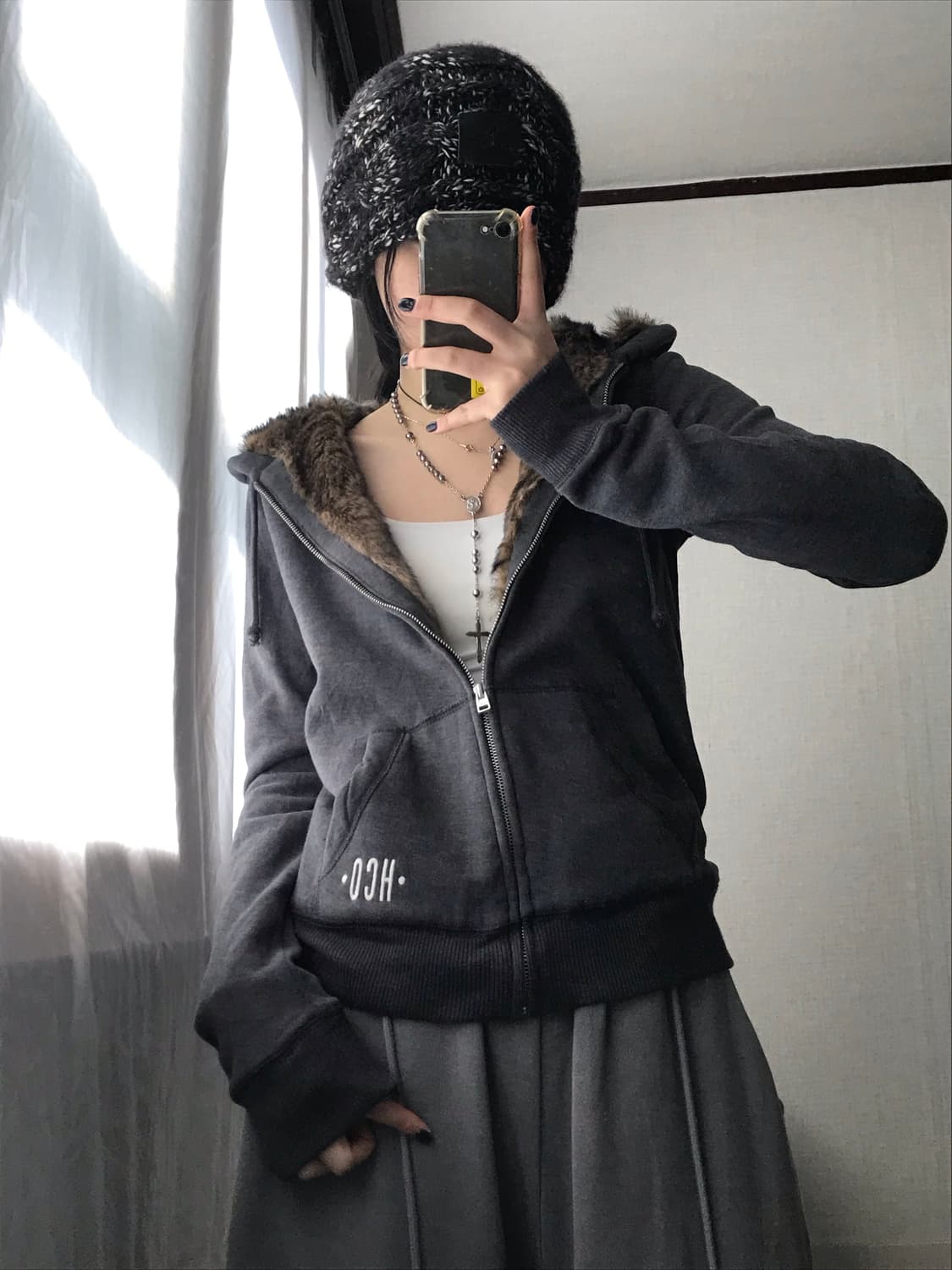 홀리스터 그레이 울프죠 후드집업 상품이미지4