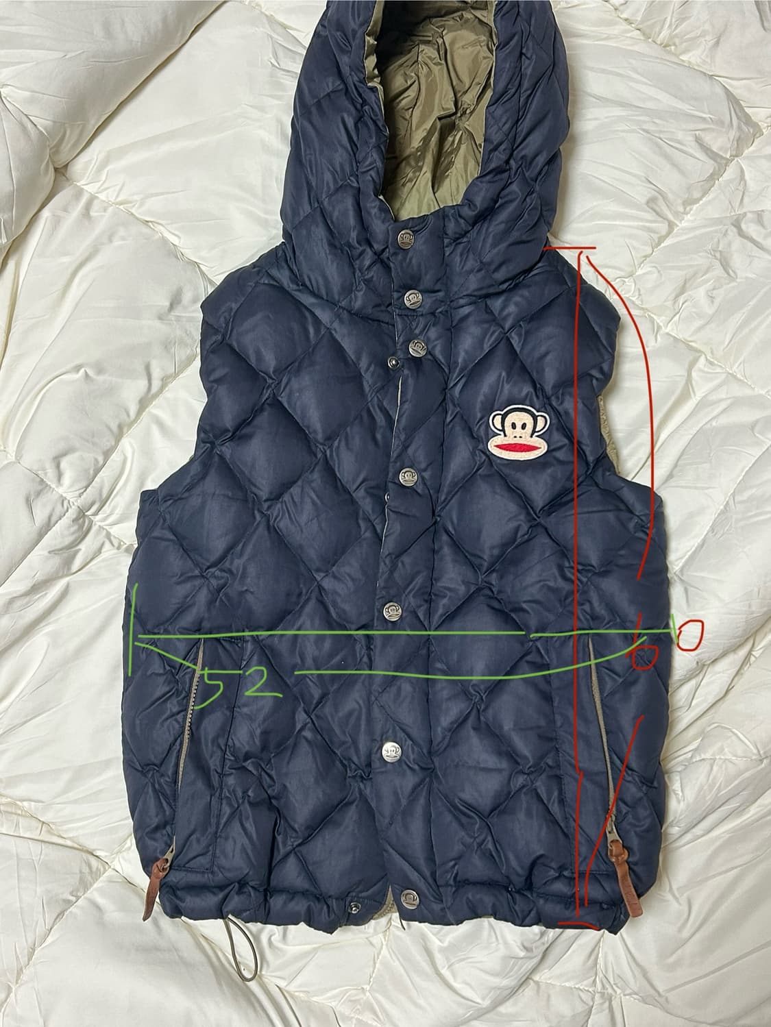 폴프랭크 덕다운 조끼 패딩 상품이미지7