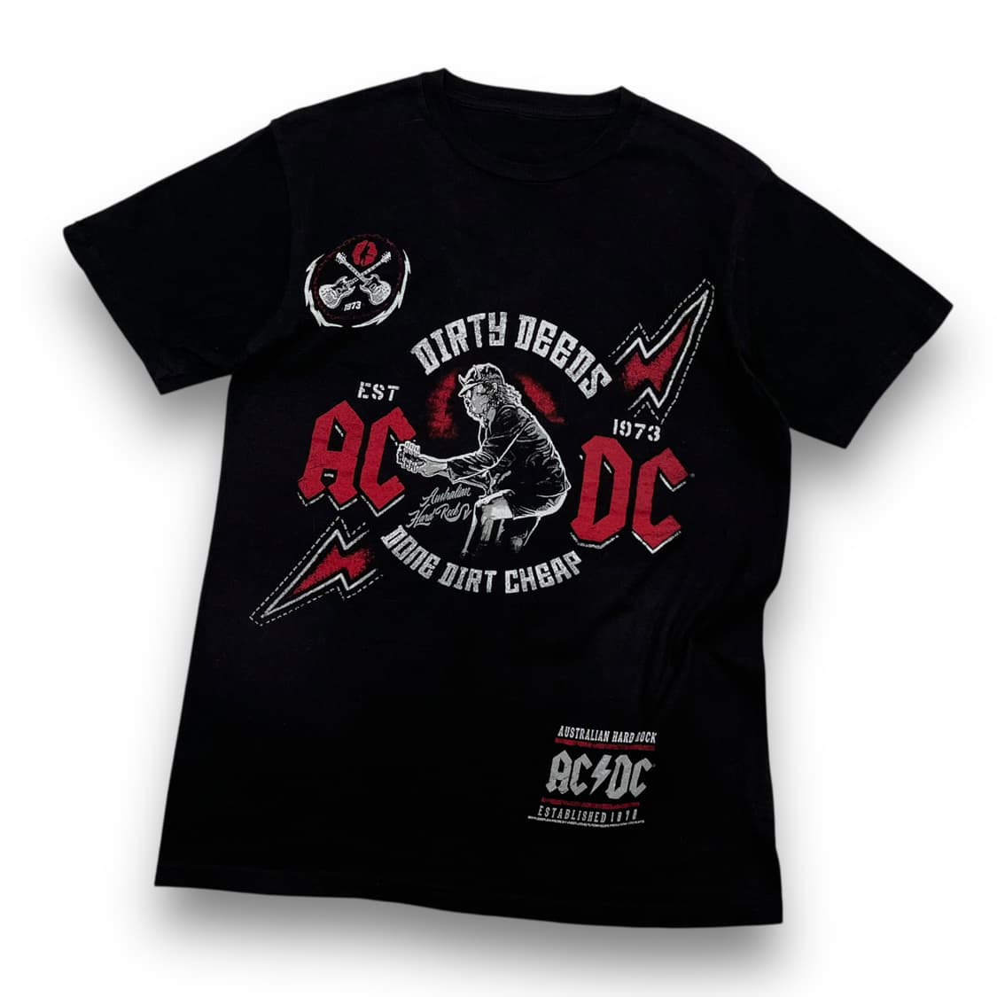 AC/DC 2018s 썬더 아트워크 락 밴드 티셔츠 상품이미지1