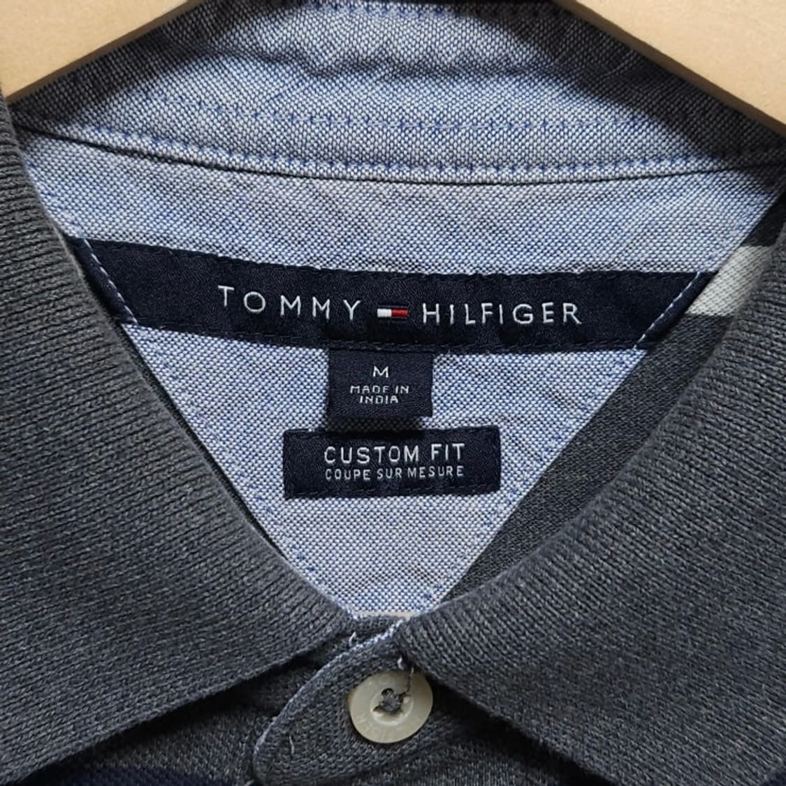 100 TOMMY 타미힐피거 반팔 카라티 스트라이프 상품이미지3