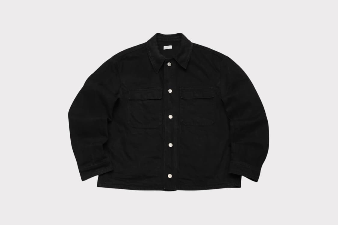 [M] 쿠어 워시드 블랙 트러커 자켓 상품이미지1