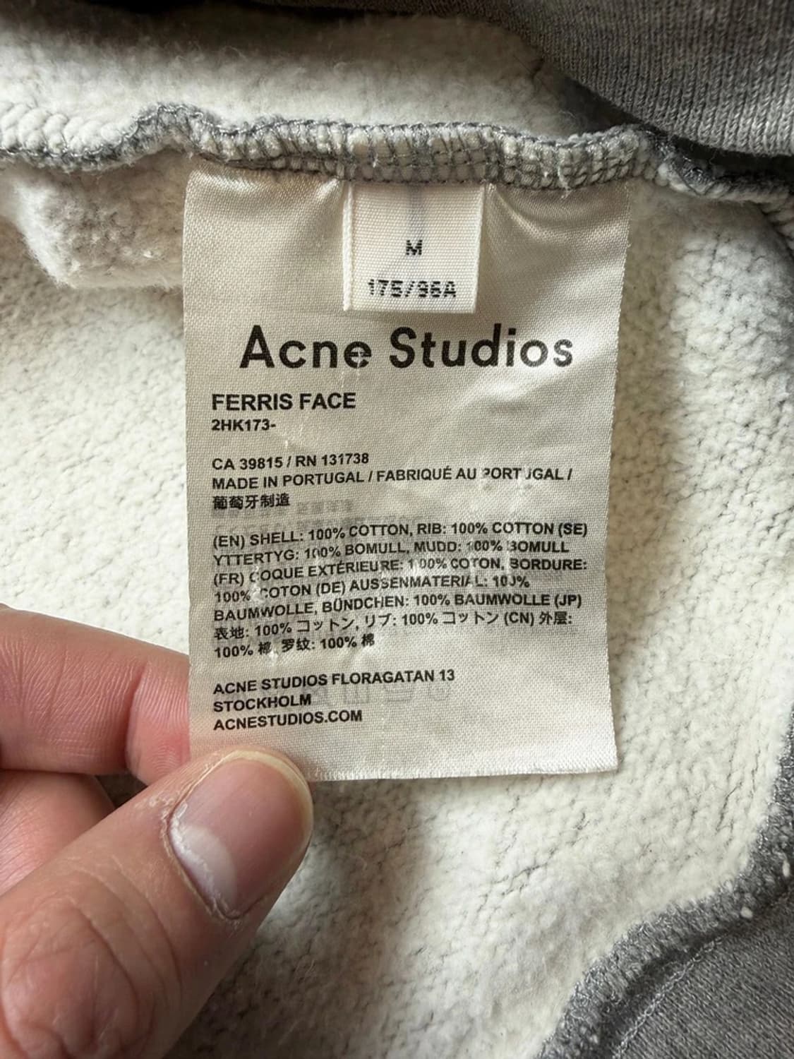 아크네스튜디오 페리스 페이스 후드티 PN9367 상품이미지7