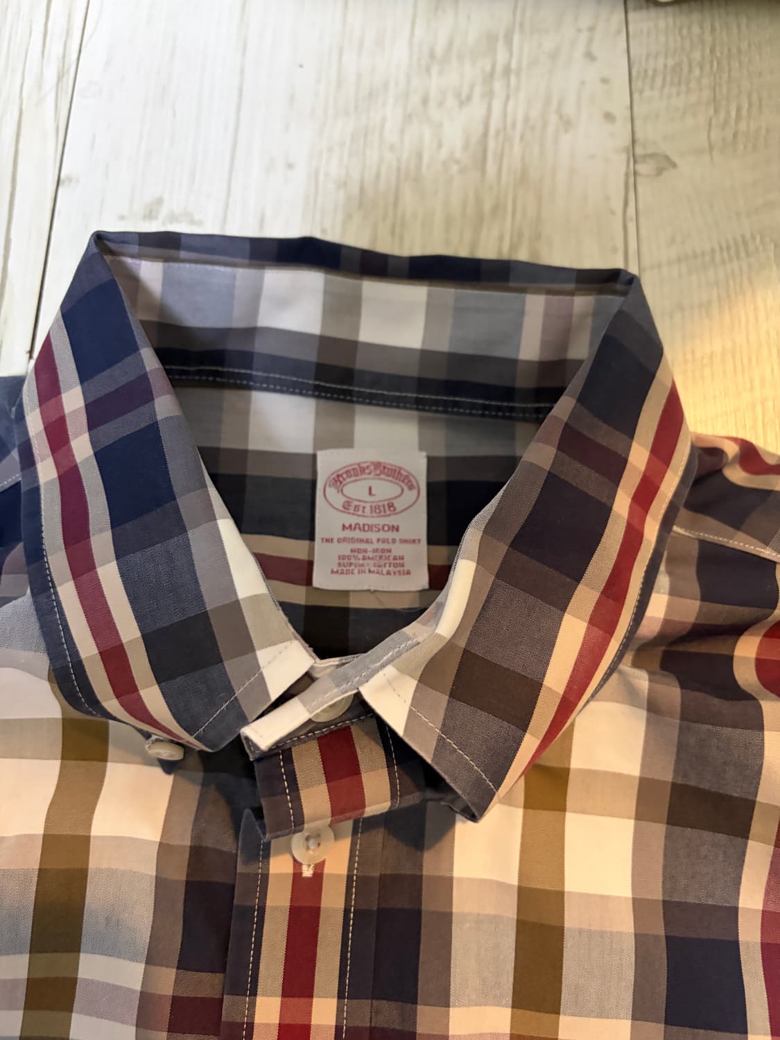 [L] 브룩스 브라더스 남성 체크 셔츠 상품이미지2