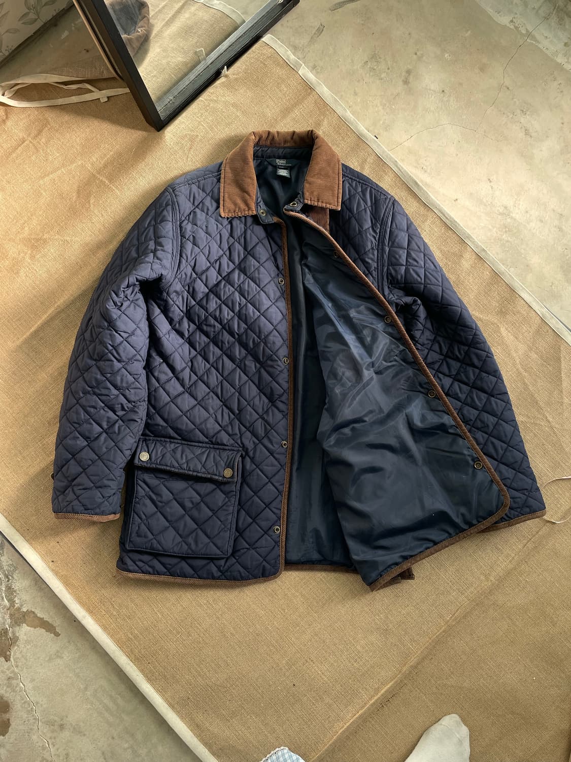 폴로 랄프로렌 네이비 퀼팅 자켓 18-20(90-95) 상품이미지1