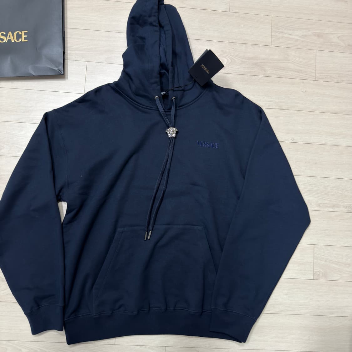 VERSACE 베르사체 후드티 네이비 새상품 상품이미지4