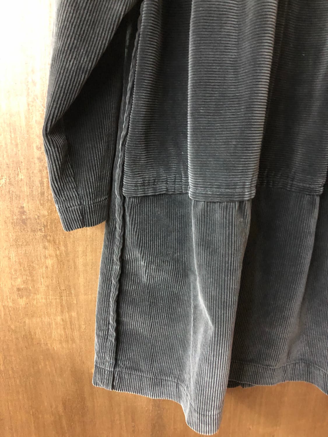 Comme des garcons tricot 코듀로이 셔링 코트 s 상품이미지8