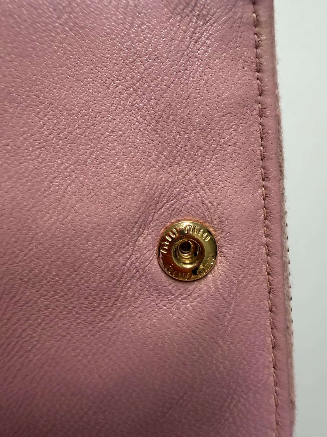 [정품] 미우미우 반지갑 핑크  상품이미지8