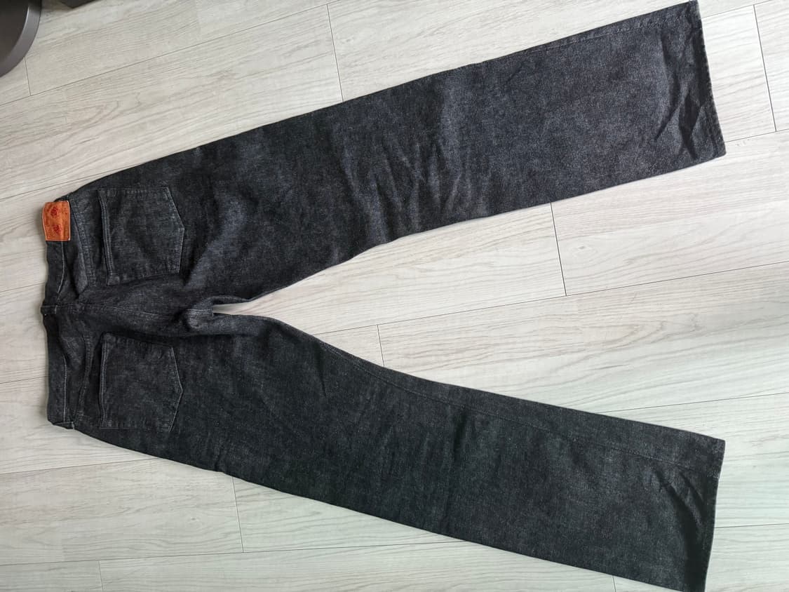 풀카운트 1101BK 스트레이트 셀비지 데님 블랙 13.7oz 상품이미지2