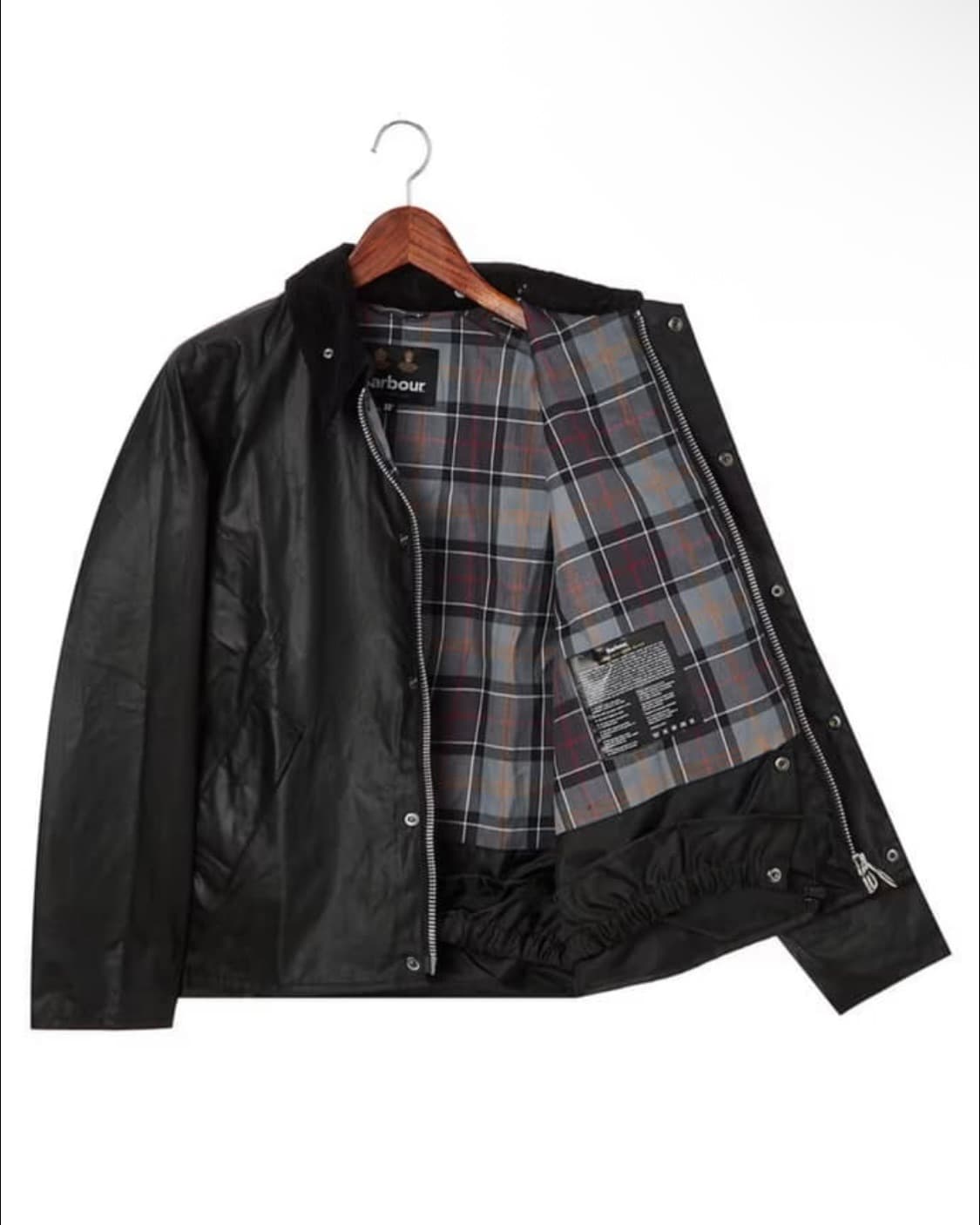 바버 트랜스포트 왁스자켓 블랙 38사이즈 상품이미지2