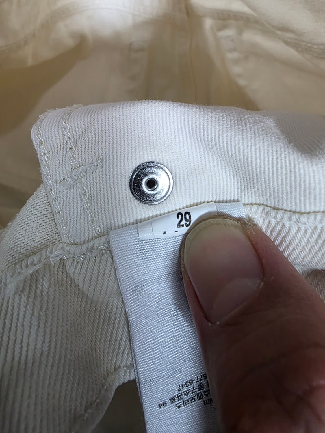 앤아더스토리즈 크림진 데님 팬츠 29 상품이미지9