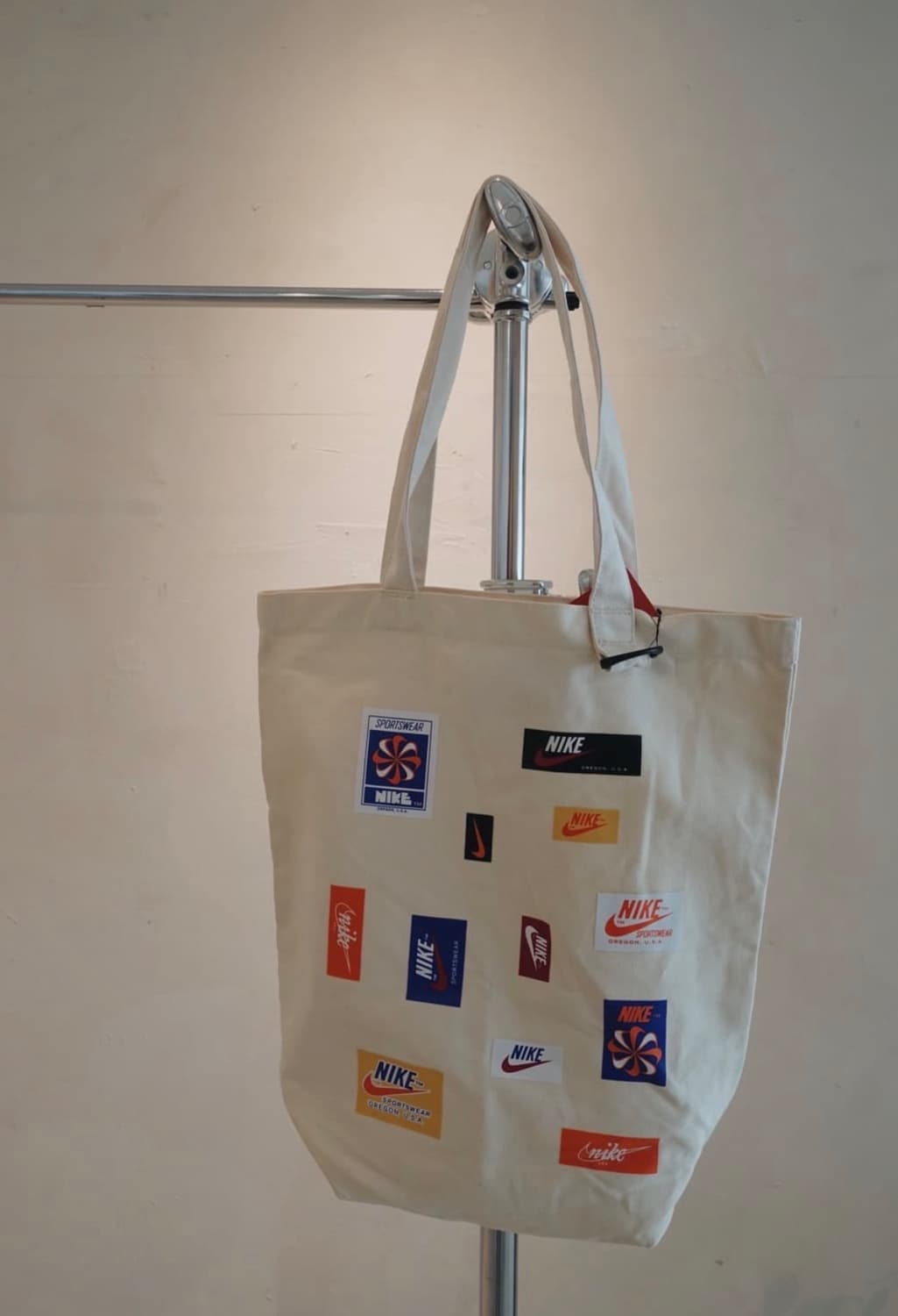 나이키 레트로 로고 일본판 캔버스 토트백 새제품 상품이미지1