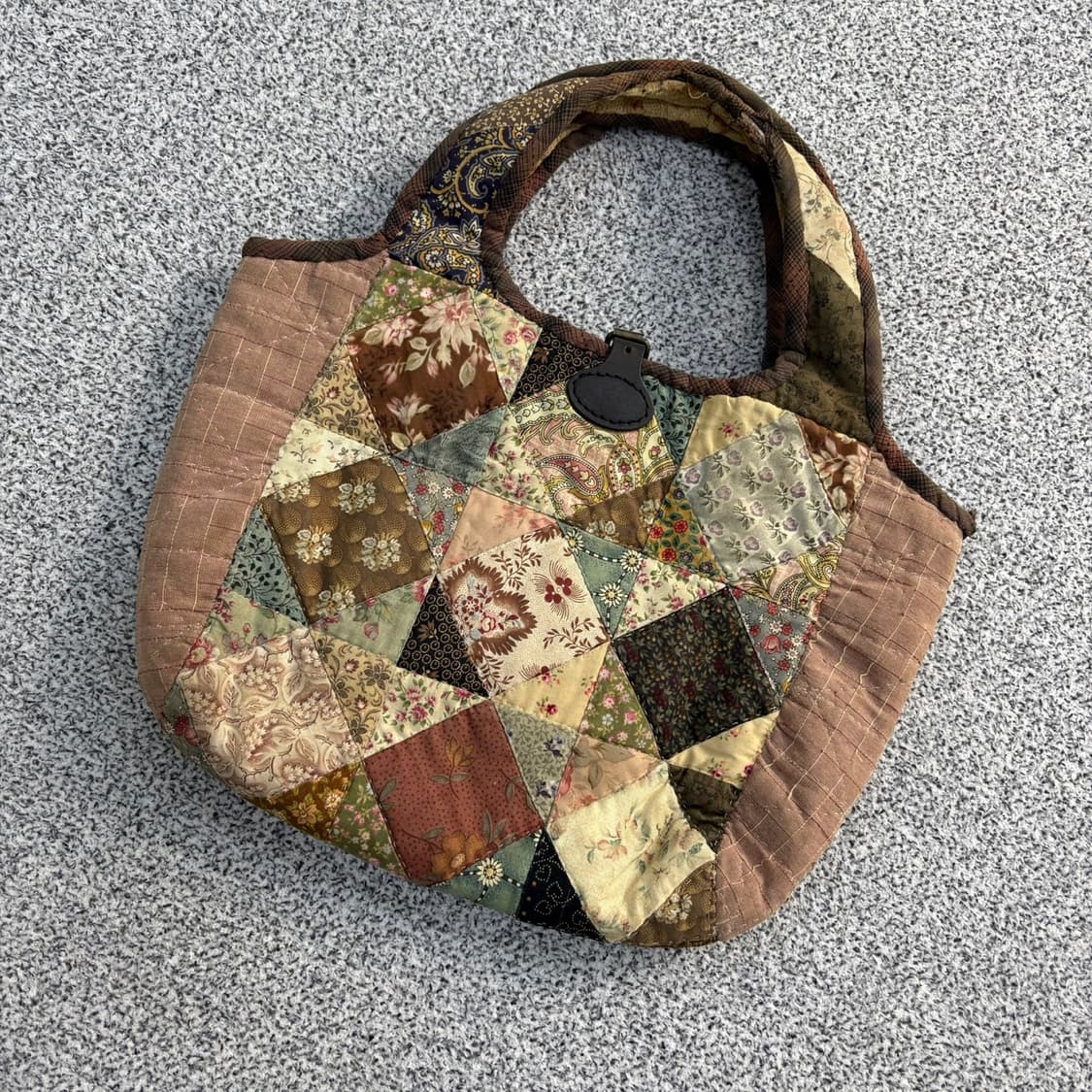 빈티지 퀄팅 토트백 0429M 상품이미지2