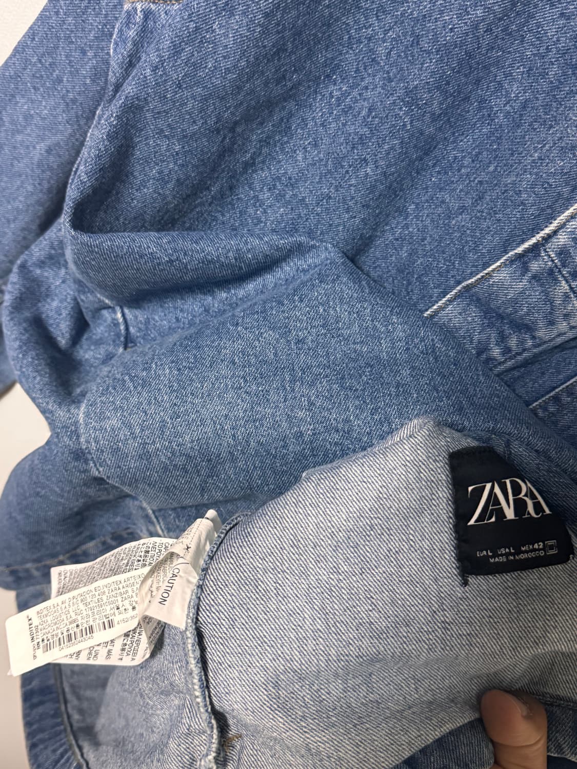 ZARA 자라 포켓 데님 셔츠 자켓 상품이미지5