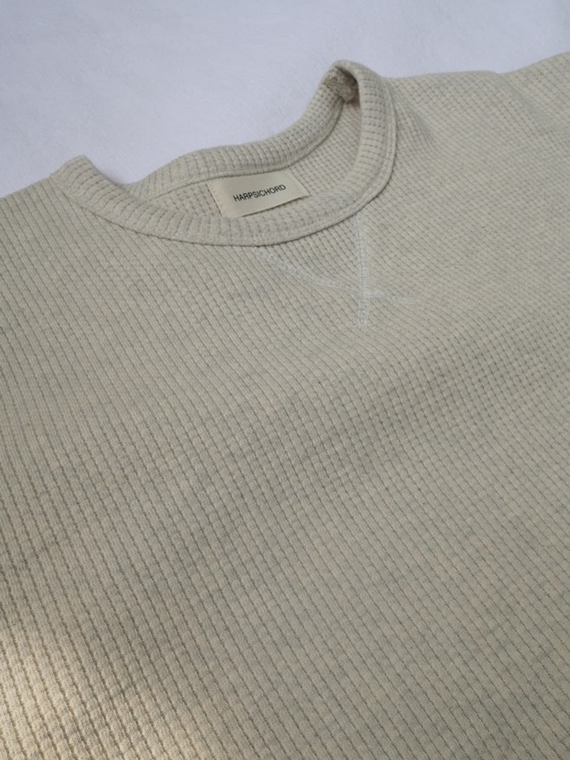 하프시코드 Waffle Long Sleeve (Oatmeal) 상품이미지2