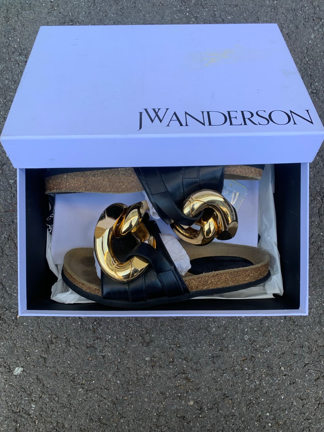 jw앤더슨 체인 뮬 (black) 상품이미지6