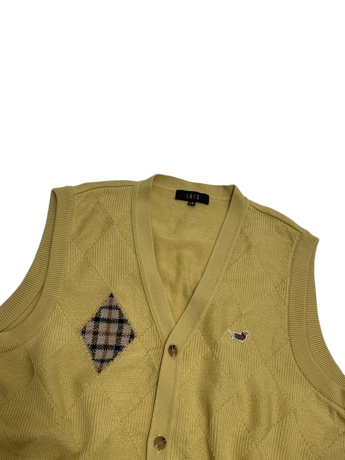 닥스 재팬 골프 아가일 니트 조끼 일본빈티지 상품이미지2