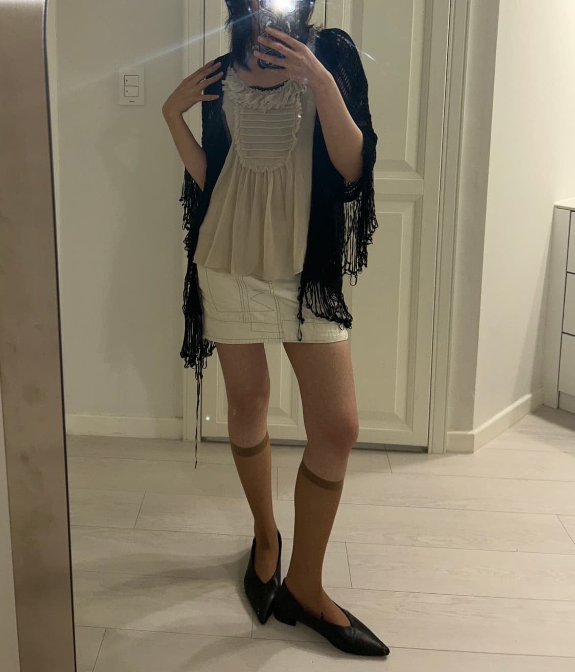 Crochet Fringe Cardigan / 빈티지 프린지 가디건 상품이미지2