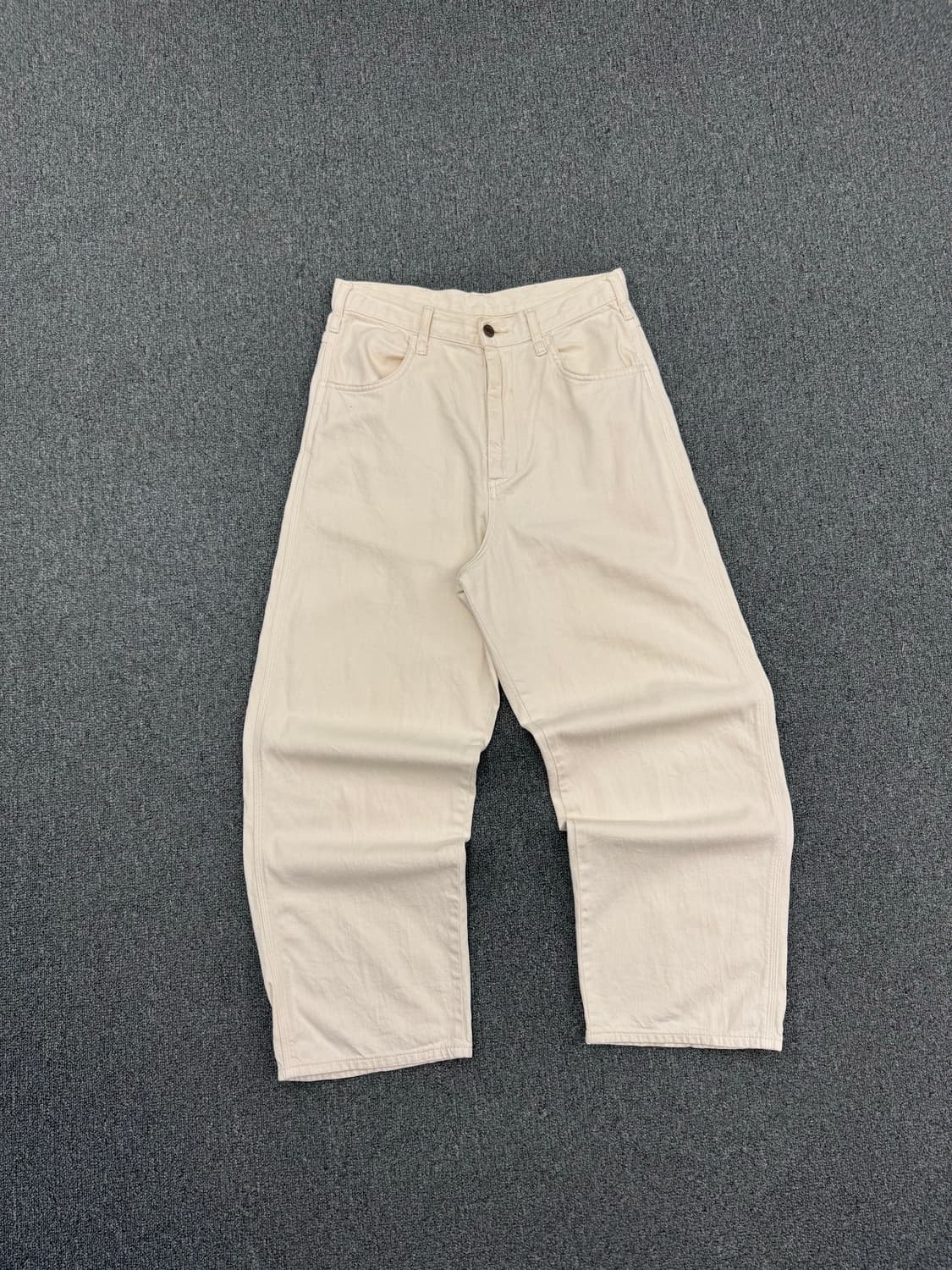 S)랭글러 빈티지 WL0708 크림 코튼 팬츠 상품이미지1