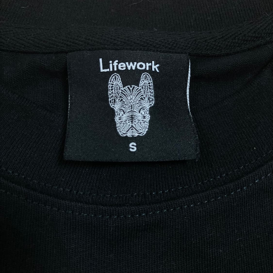 라이프워크 라독 빅로고 블랙 반팔티 상품이미지3