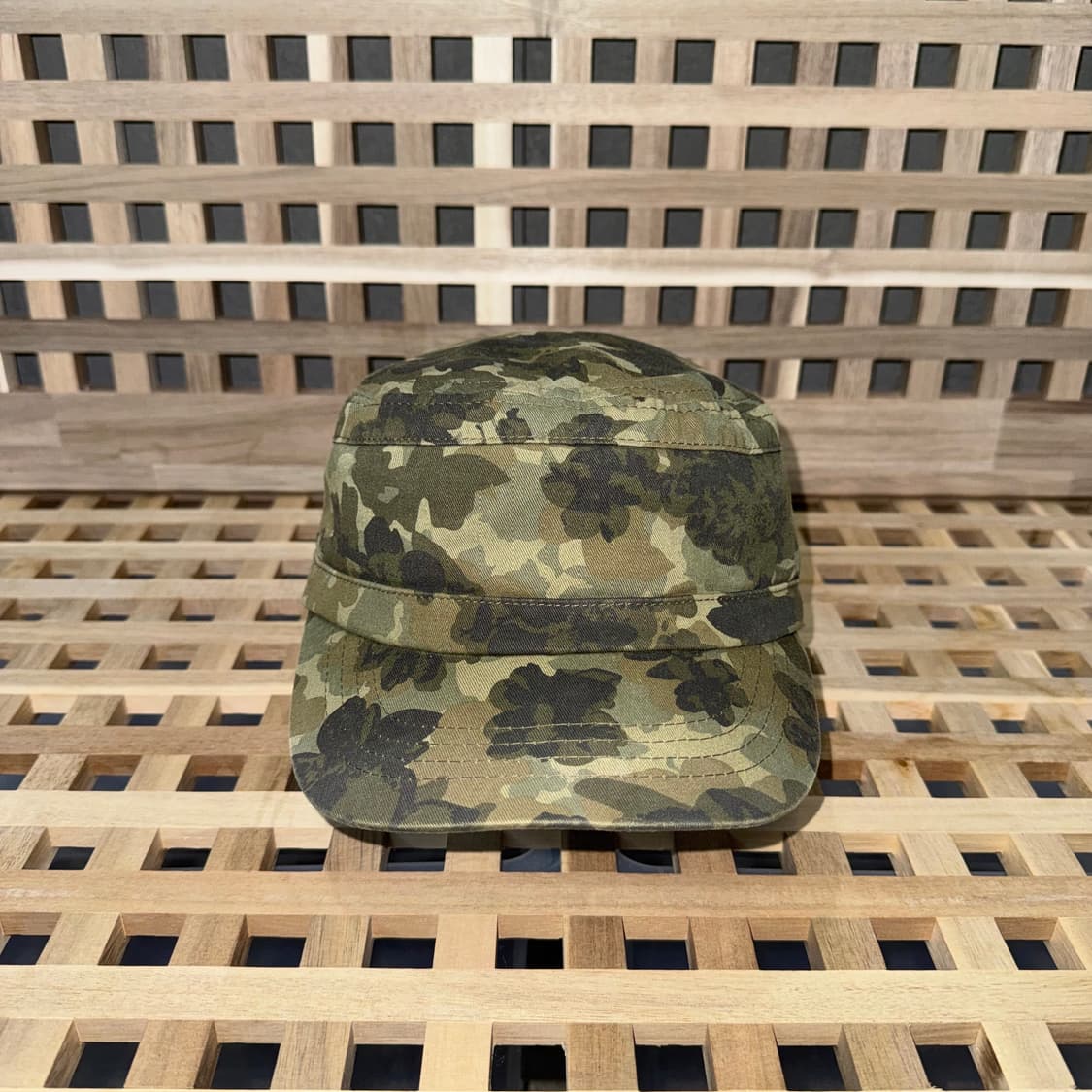 빈티지 카모플라쥬 패턴 군모 상품이미지1