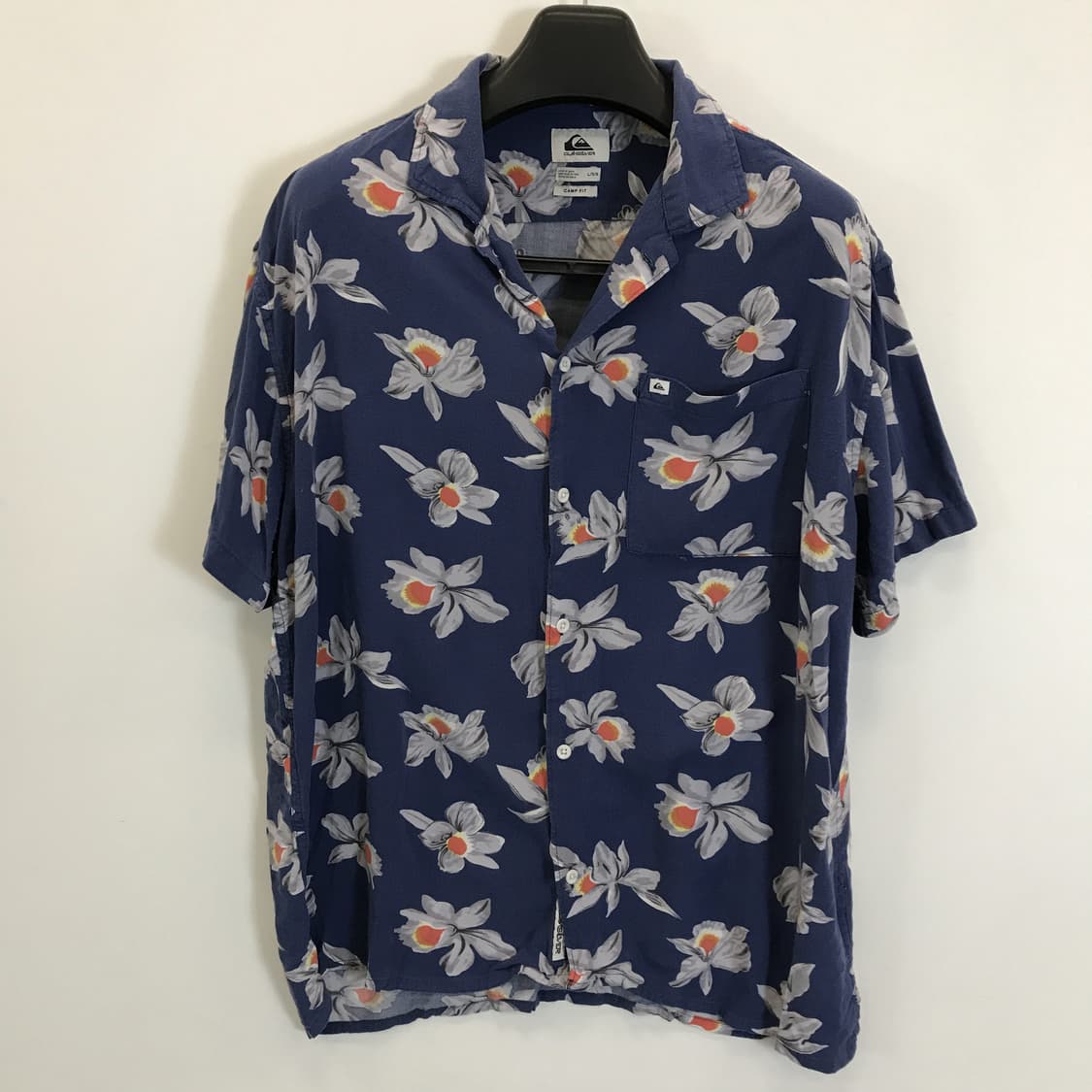 퀵실버 QUIKSILVER 캠프핏 반팔셔츠 [ L] 상품이미지1