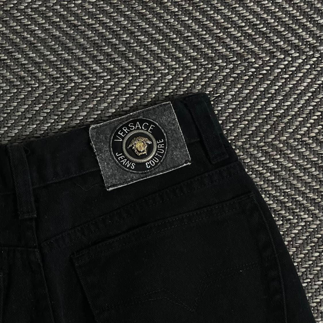 00s 베르사체 아카이브 와이드핏 블랙 데님 팬츠 y 3716 상품이미지6