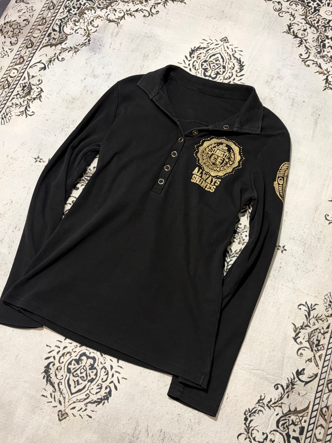 00‘s eyelet gold cubic long sleeve 상품이미지7