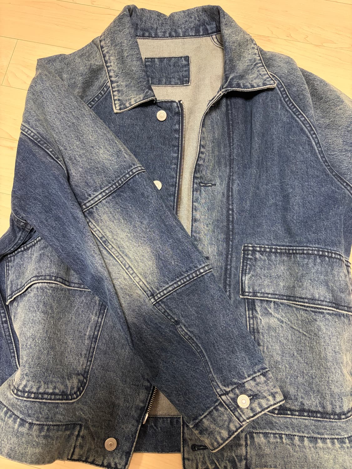 999 휴머니티 발란스 미카 자켓 워시드 블루 2사이즈 상품이미지2