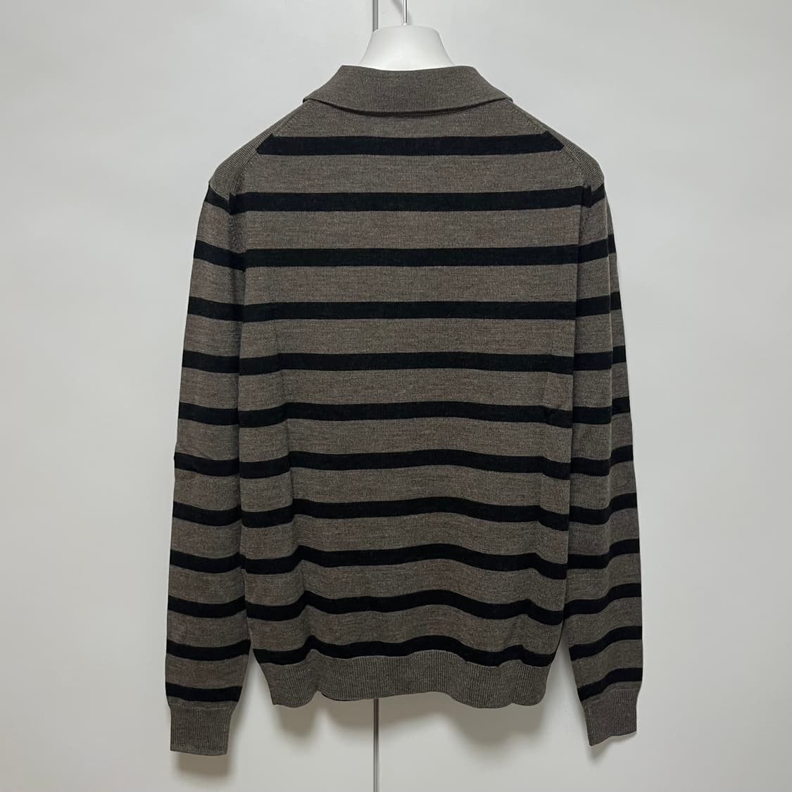 [S,M,L]커미션 25fw Dad 스트라이프 폴로 니트 상품이미지2