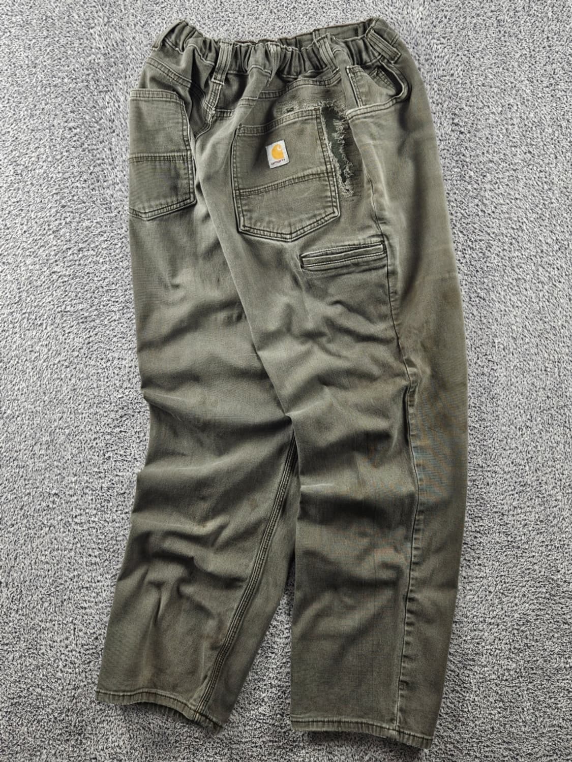 칼하트 밴딩 리페어 코튼 캔버스 카펜터 팬츠 (40X30)/ 11045 상품이미지3