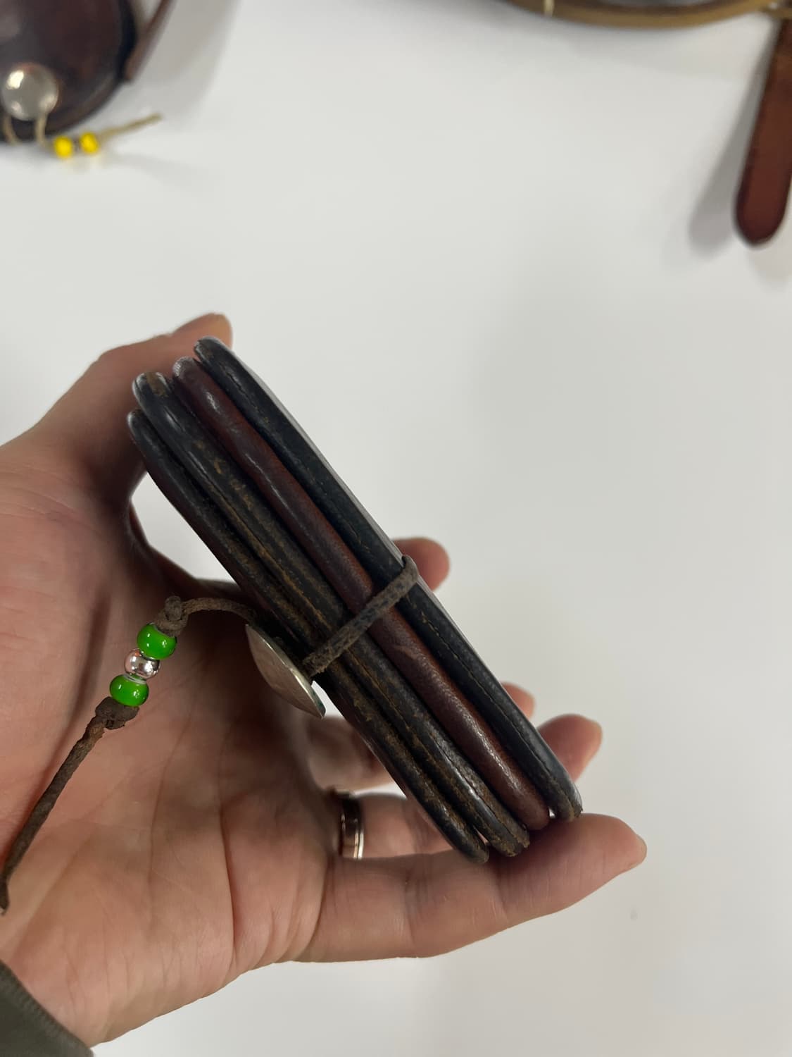 고로스 다크브라운 새들레더 인디언콘초 카드지갑 상품이미지3