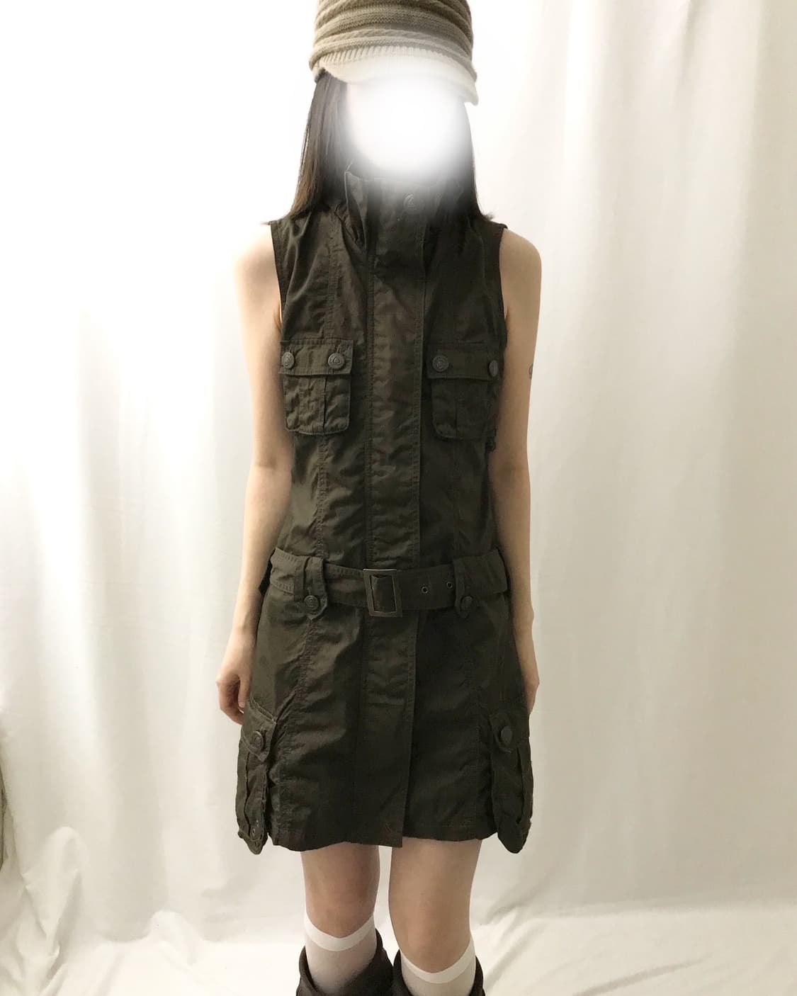 vintage long cargo dress 상품이미지2