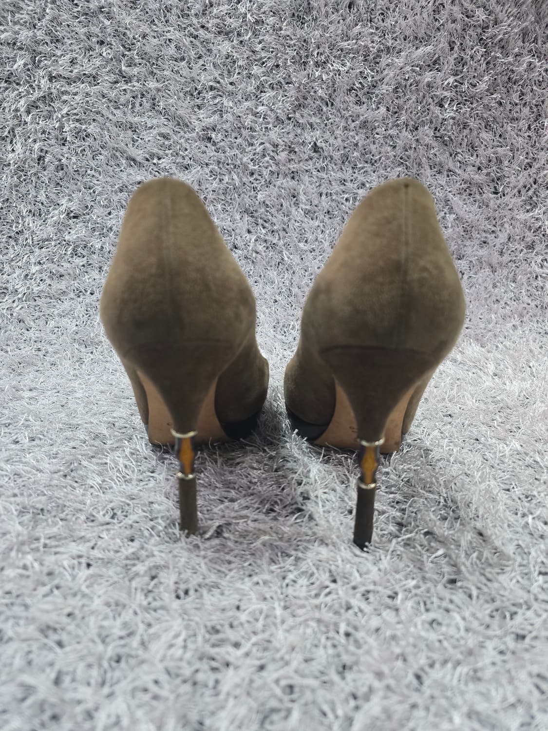 구찌 스웨이드 하이힐 36.5 상품이미지4