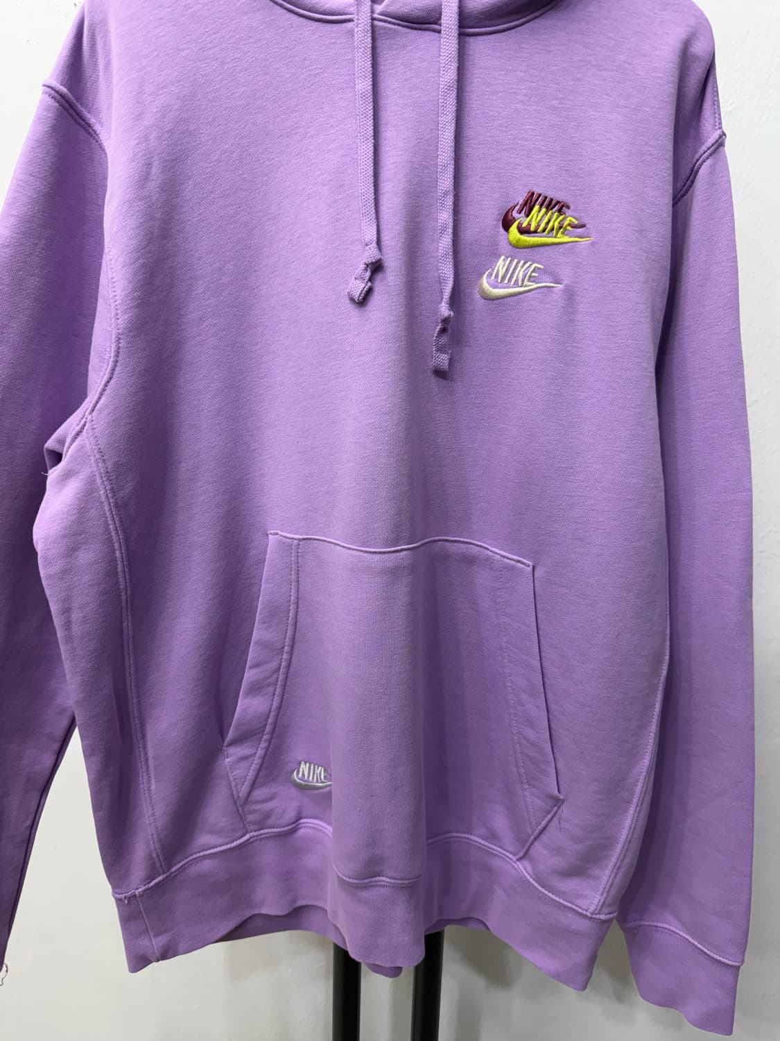 정품) 나이키 더블 스우시 후드티 퍼플 M 상품이미지3