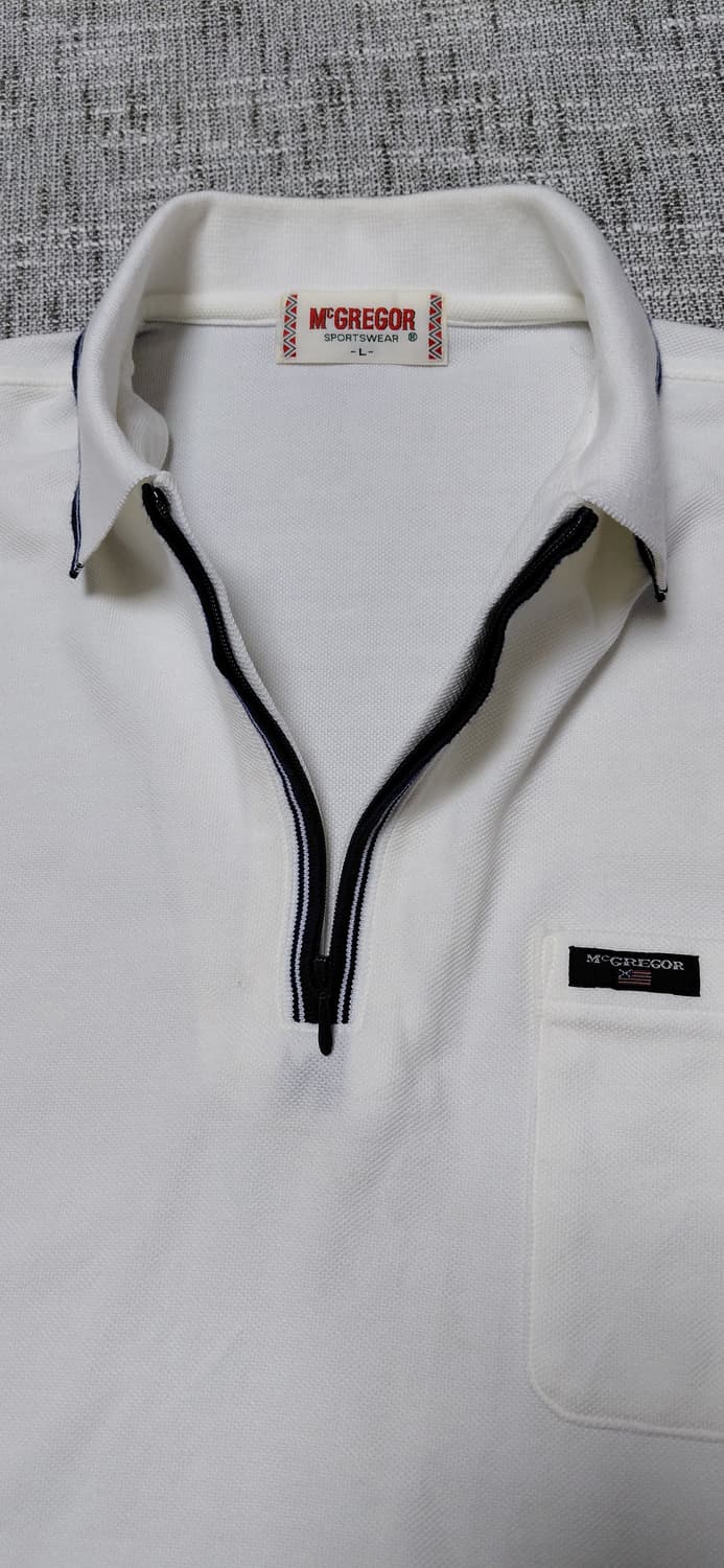 [L] McGREGOR 재팬라인 하프 집업 피케 셔츠 상품이미지5