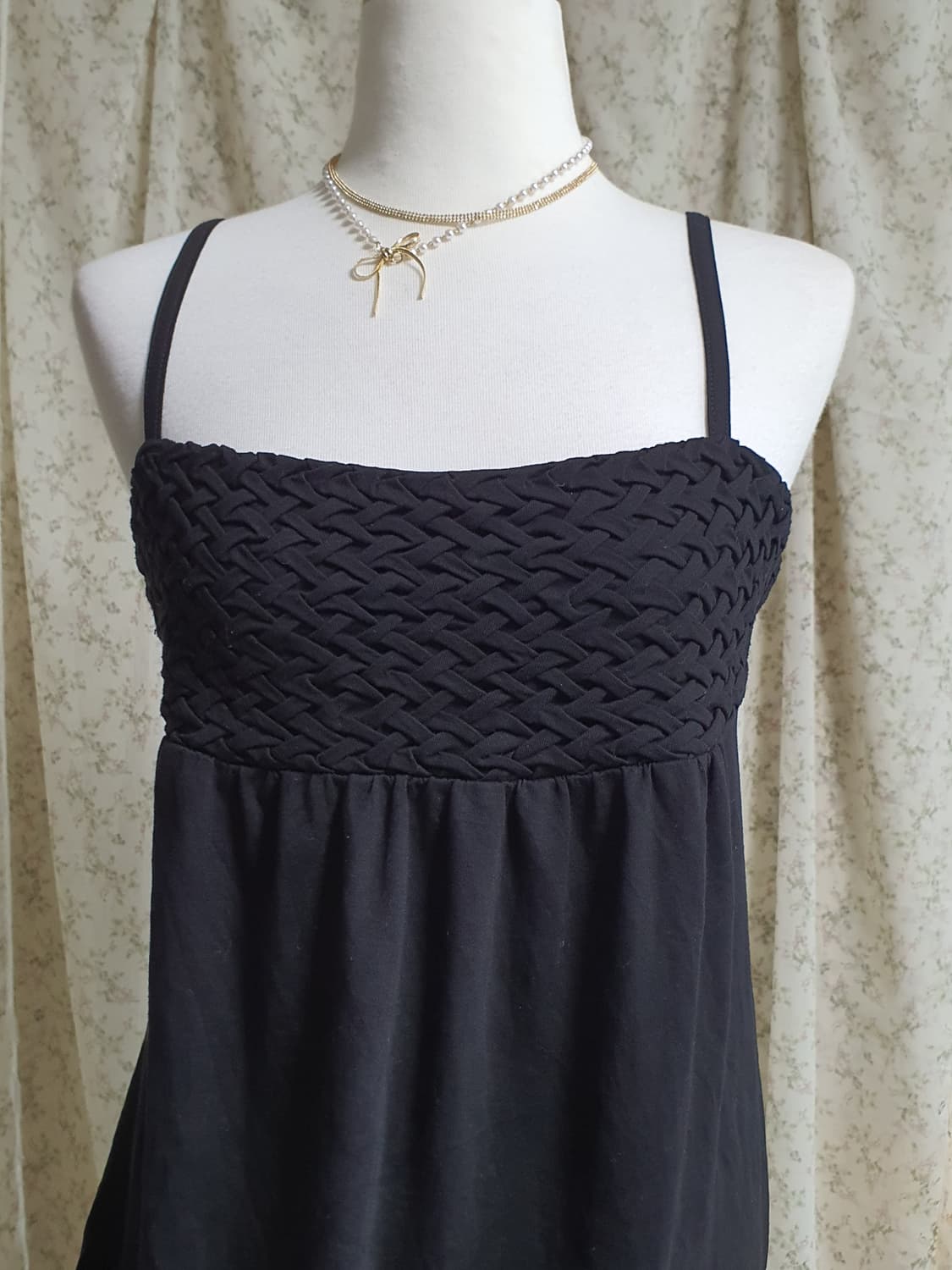 [일본빈티지] 유니클로 블랙 민소매 끈 원피스 상품이미지2