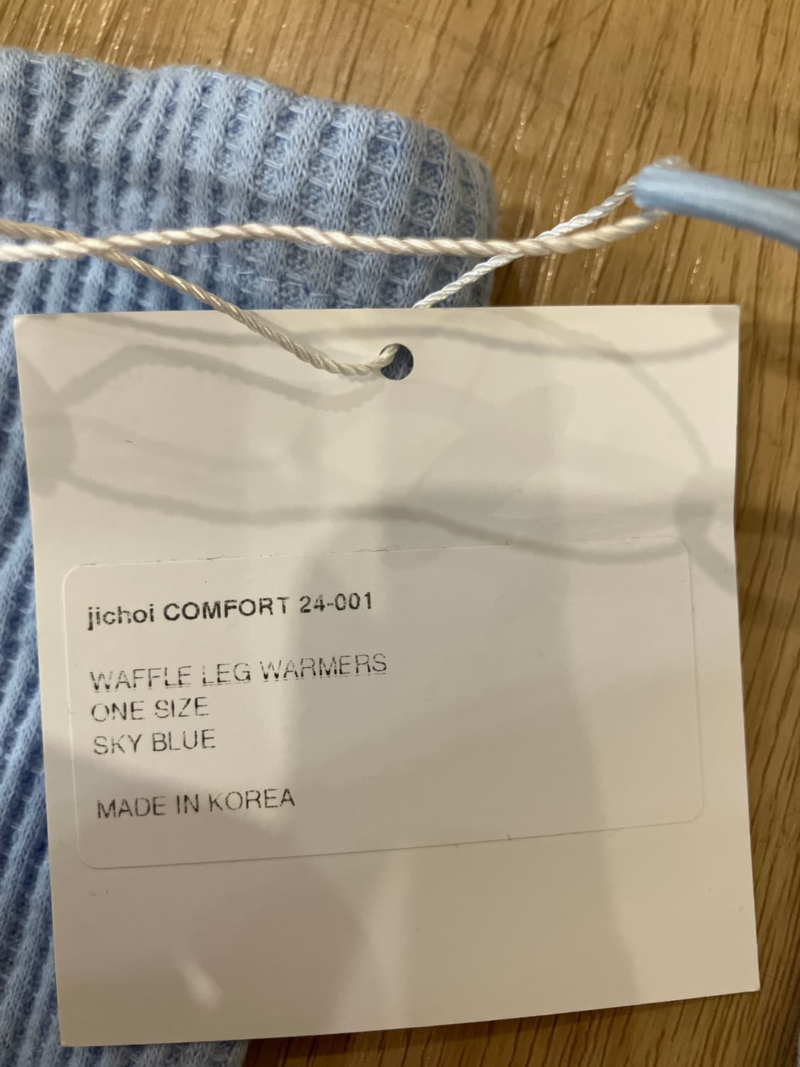 Jichoi comfort 24-001 와플 레그워머 스카이블루 상품이미지4