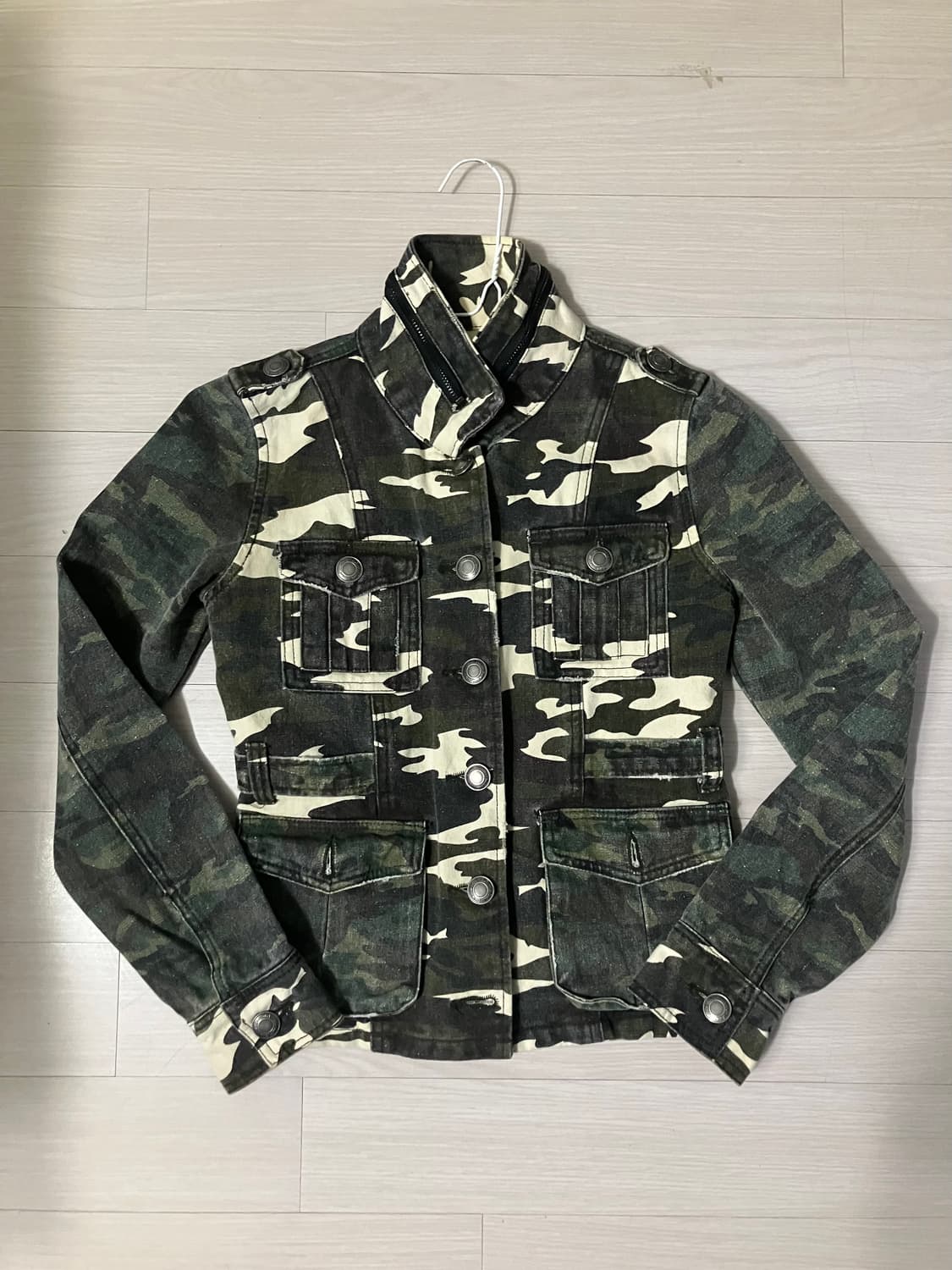 vtg military denim jacket 상품이미지1