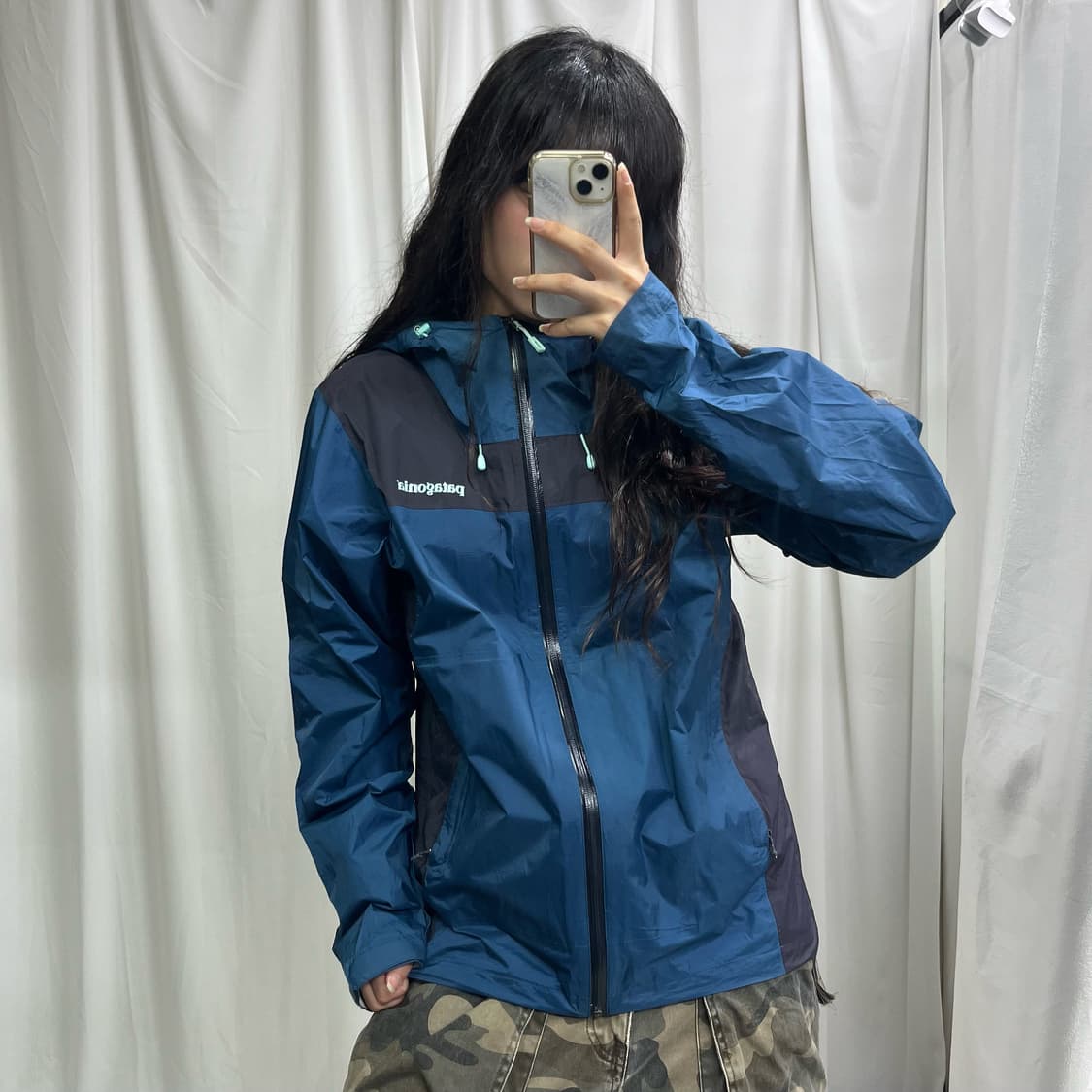 Patagonia blue windbreak jacket 상품이미지2