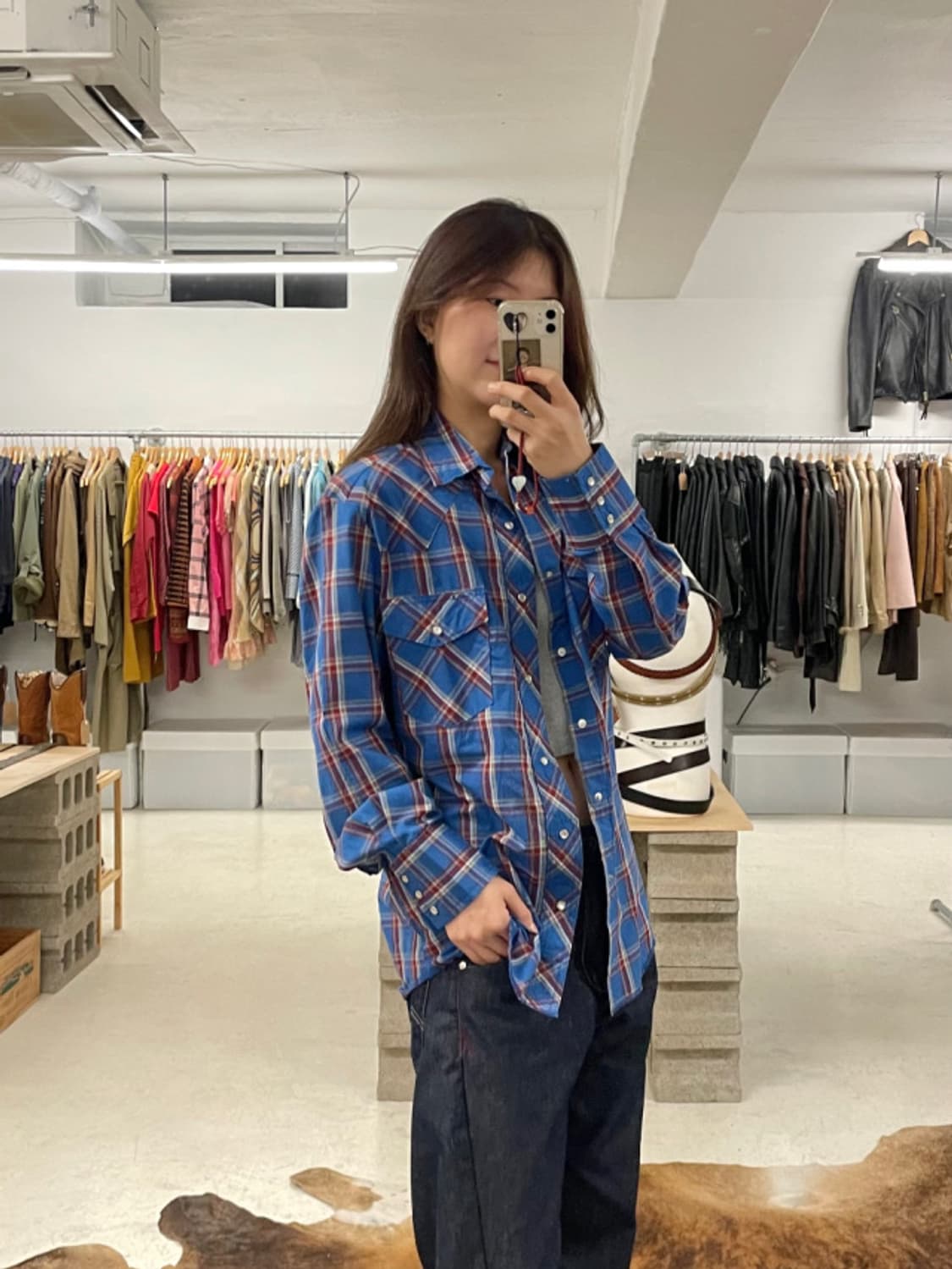 WRANGLER check western shirts 상품이미지2