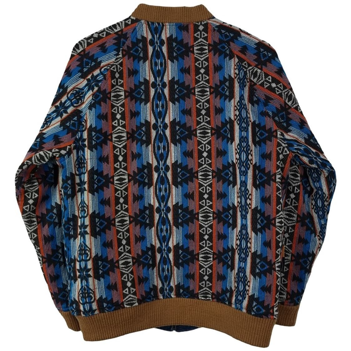 [일본빈티지] 에스닉 자수 나바호 패턴 리버시블 데님 블루종 M17759 상품이미지5