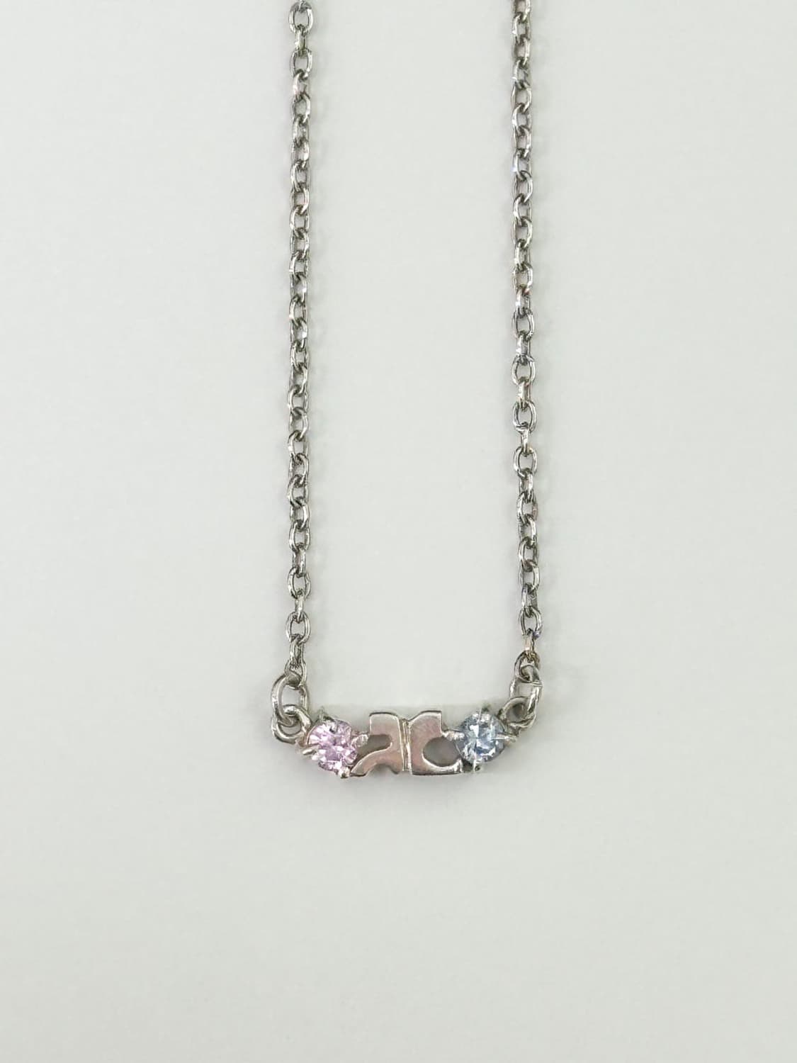 courreges / 꾸레쥬  큐빅로고 실버925 목걸이 상품이미지4