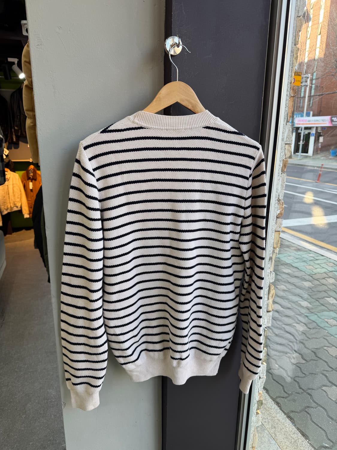 L/ 아페쎄 스트라이프 라운드 니트 상품이미지6