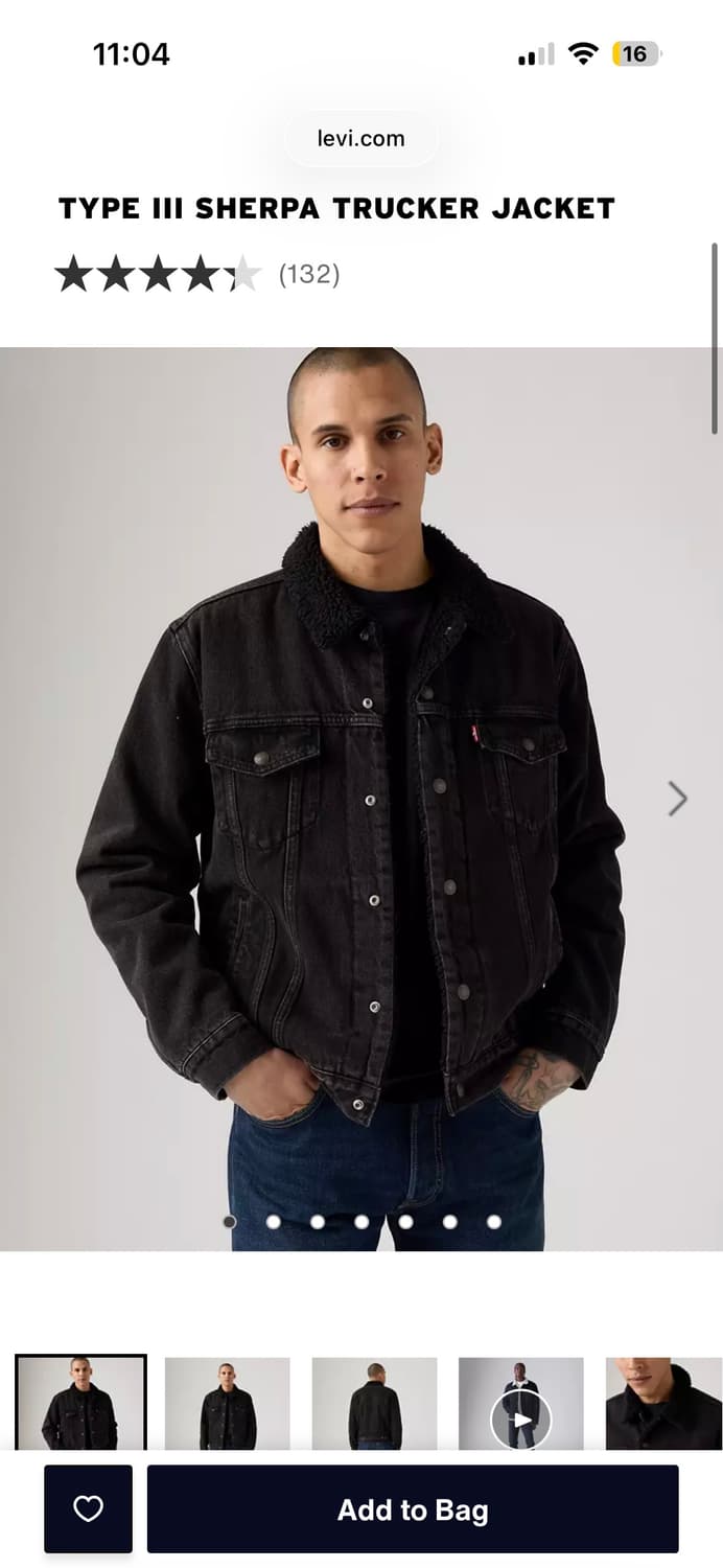 리바이스 쉐르파자켓 상품이미지1