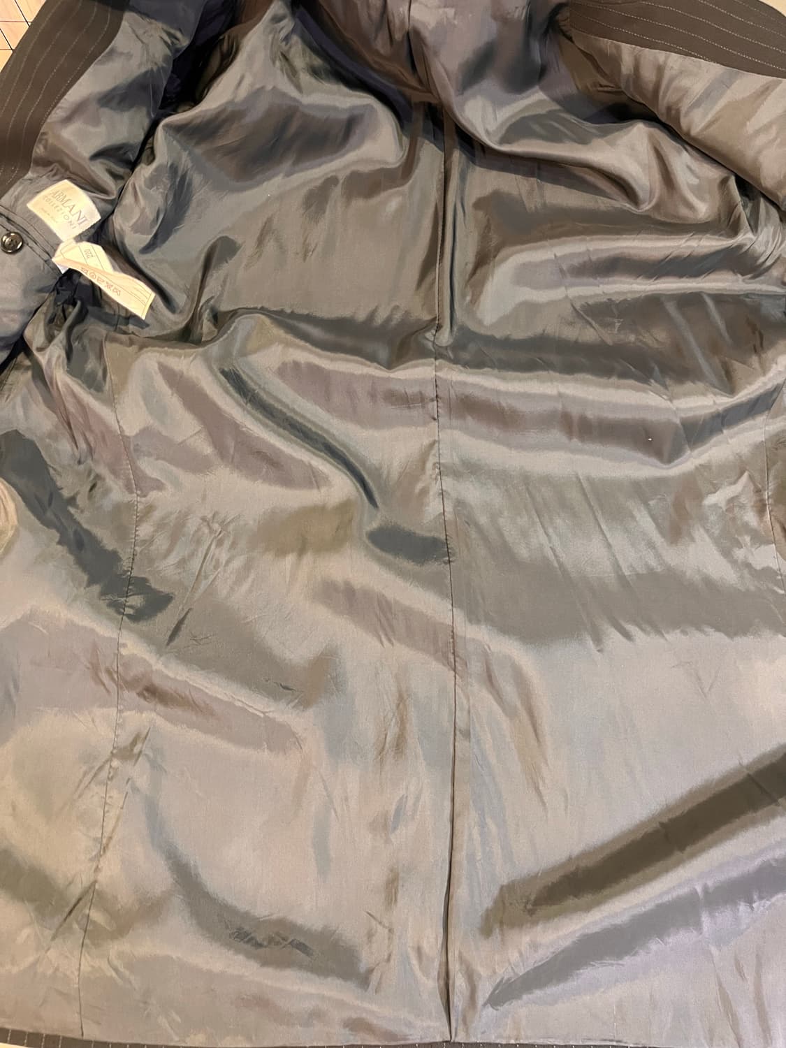 아르마니 콜레지오니 핀스트라이프 더블 수트 (이탈리아제, 52) 상품이미지3