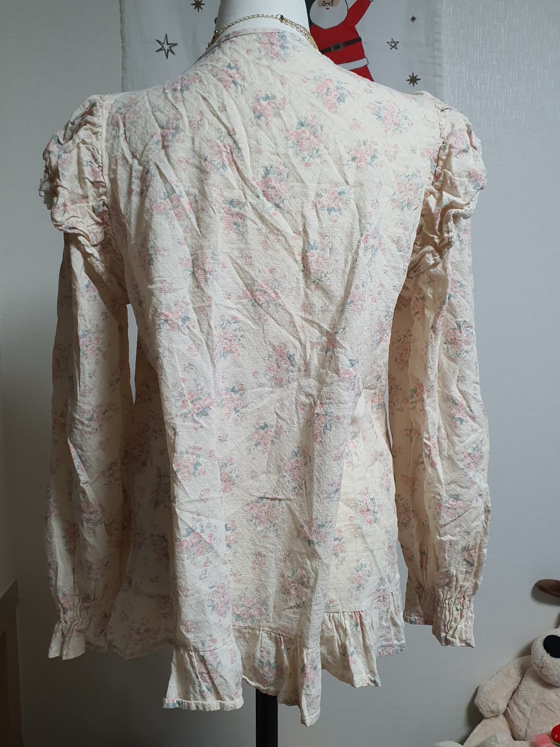 [모리걸] 플라워 레이스 셔츠 상품이미지4